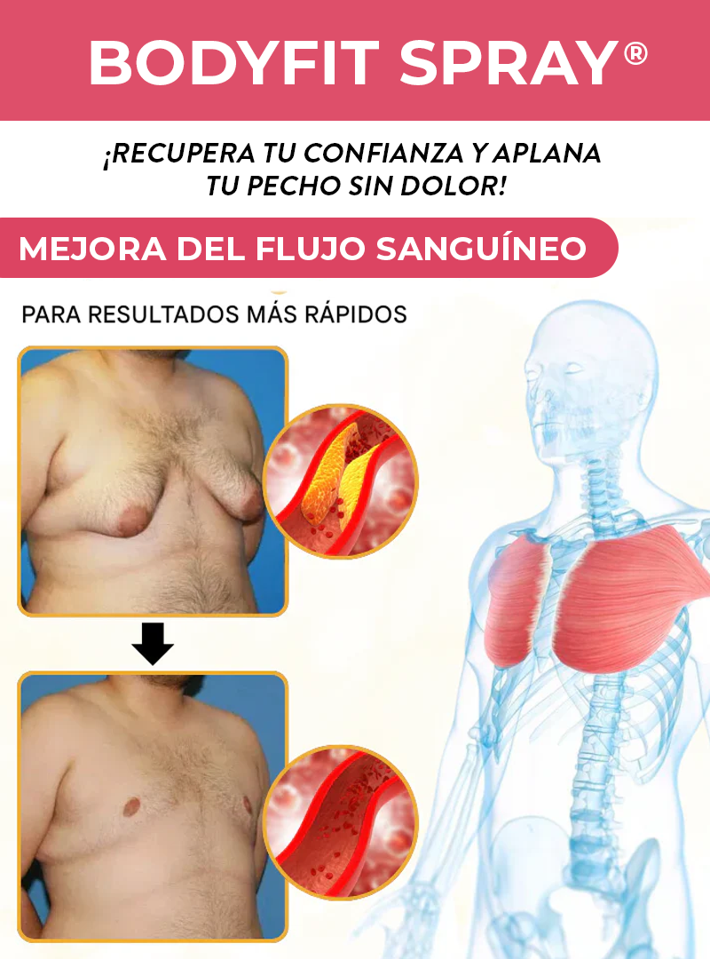 SPRAY REDUCTOR DE GRASA EN EL PECHO PARA HOMBRES
